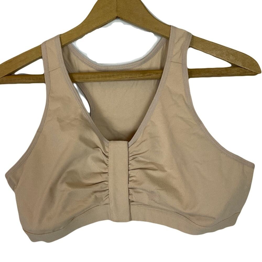 Classique‎ 800 Women Beige Post Surgical Front Velcro Compression Bra XL NEW
